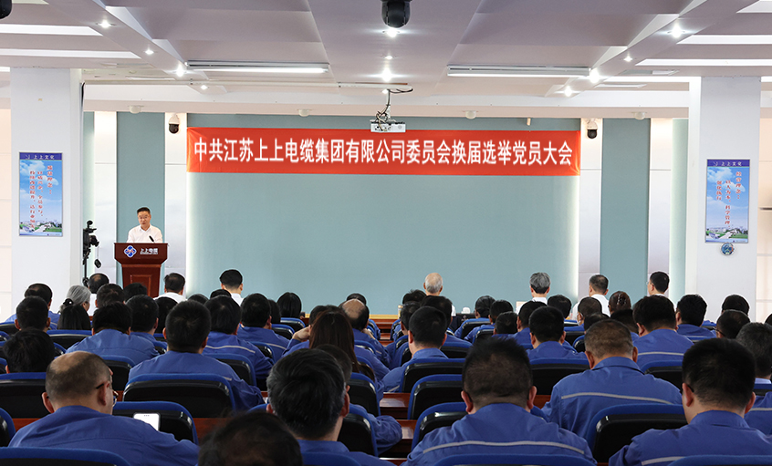 黨建引領(lǐng)強根基 凝心聚力啟新程—中共江蘇上上電纜集團委員會(huì )換屆選舉黨員大會(huì )圓滿(mǎn)召開(kāi)
